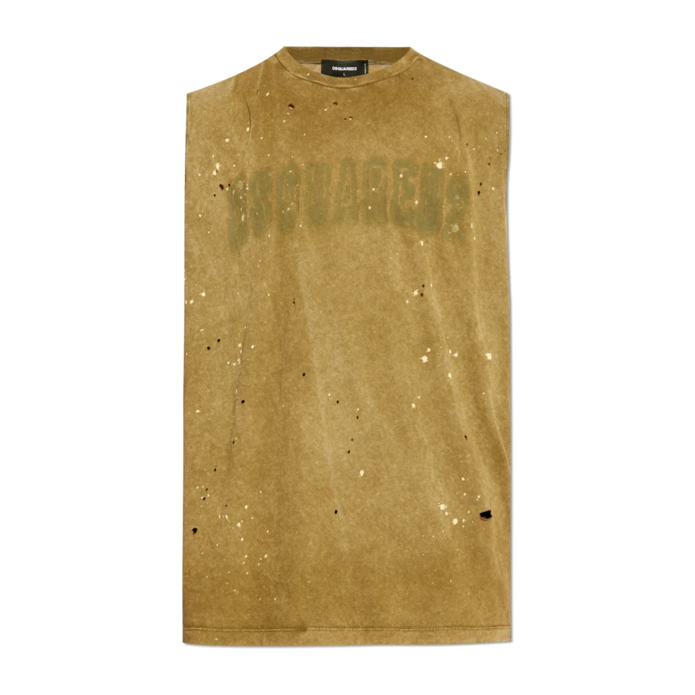 Dsquared2 Katoenen t-shirt Green Heren