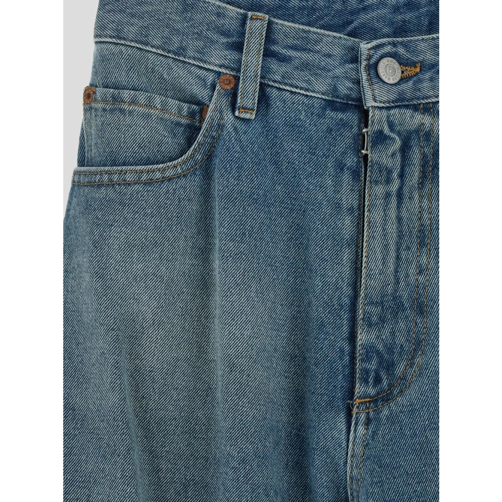Maison Margiela Klassieke Katoenen Straight Leg Jeans Blue Heren