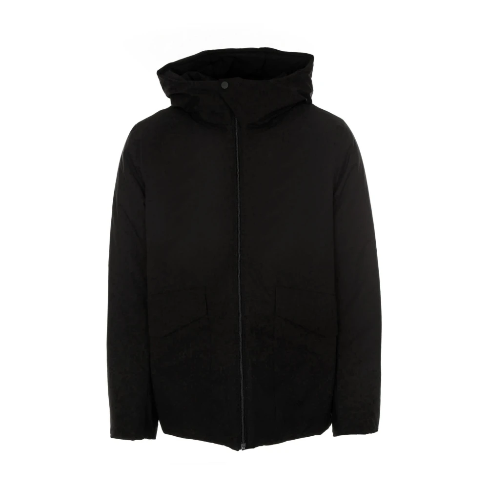 Elvine Lichte winterjas met verstelbare capuchon Black Heren