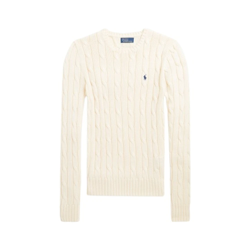 Polo Ralph Lauren Pima Katoen Ronde Hals Trui White Dames