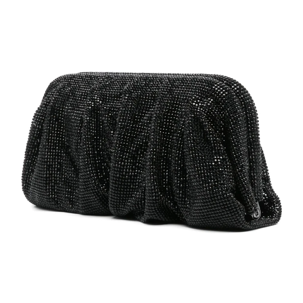 Benedetta Bruzziches Zwarte Clutch Venus La Grande met kristaldecoratie Black Dames