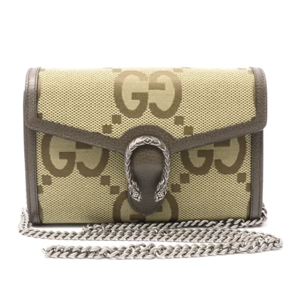 Gucci Vintage Pre-owned Canvas gucci-bags Beige Dames