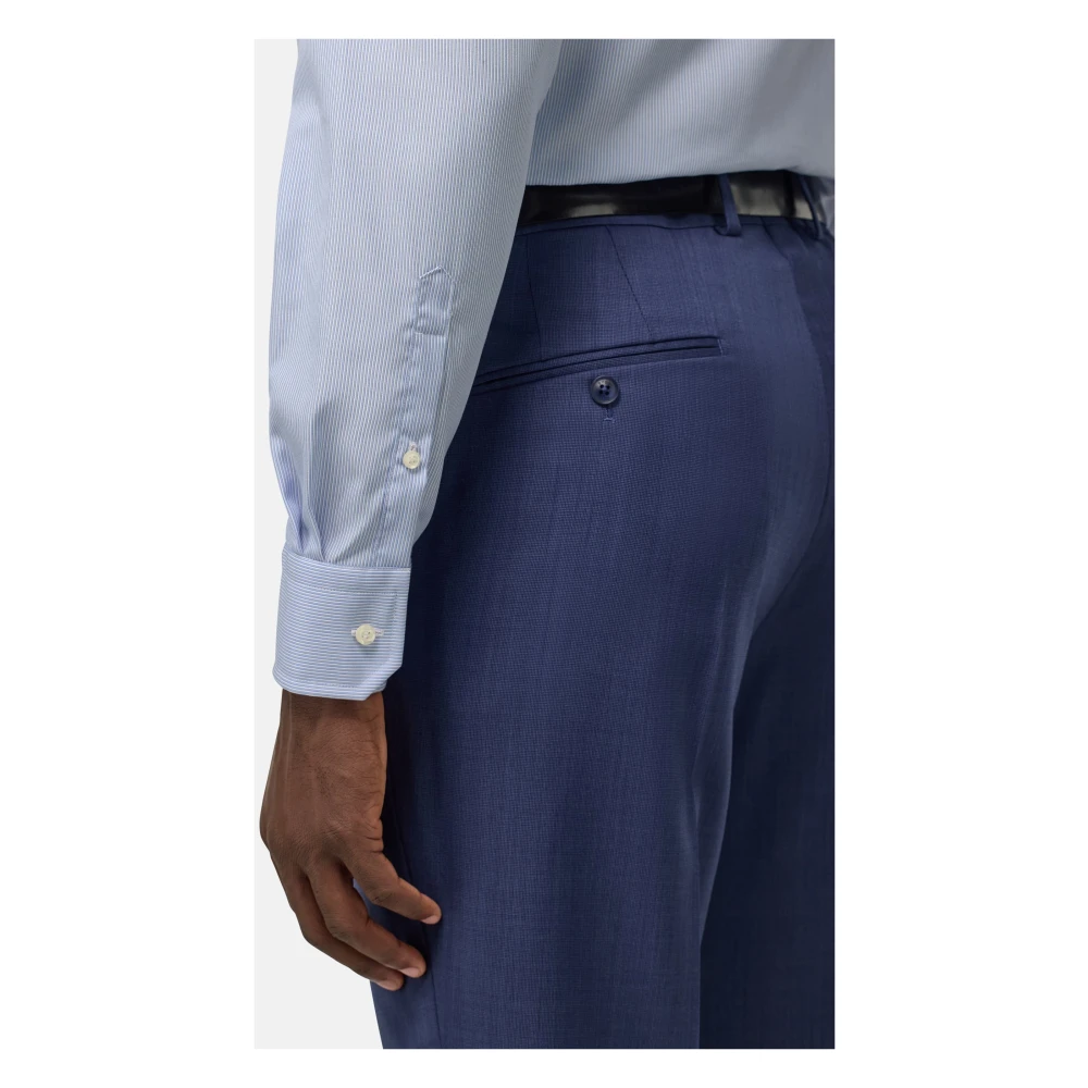 Boggi Milano Ultimate Non-Iron Shirt Blue Heren