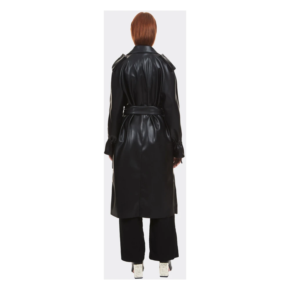 THEMOIRè Vegan Zwarte Trenchcoat Black Dames