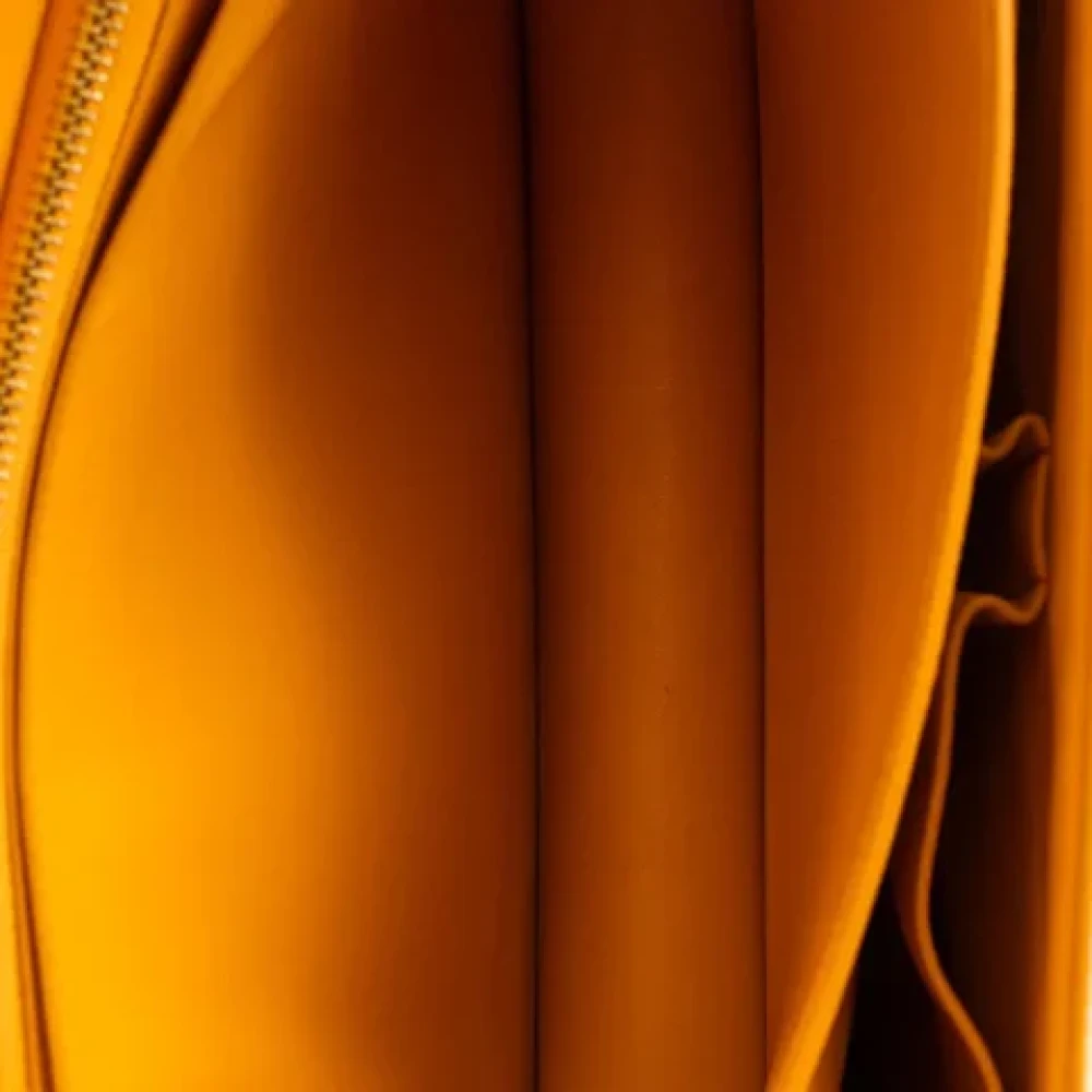 Celine Vintage Pre-owned Leather celine-bags Yellow Dames