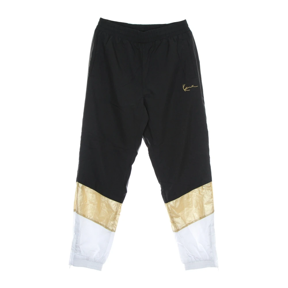 Karl Kani Handtekening Blok Trackpants Zwart Wit Black Dames
