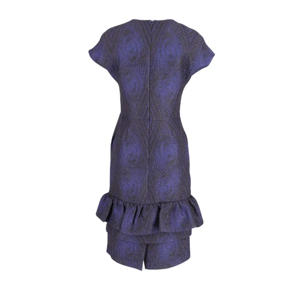 Dries van Noten Pre-owned Wool dresses Blue Dames