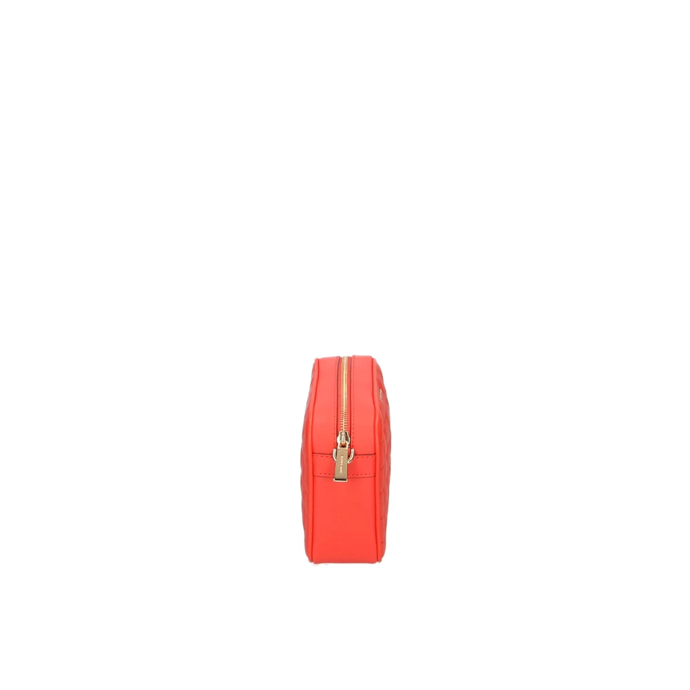 Michael Kors Oranje Gewatteerde Leren Schoudertas Orange Dames