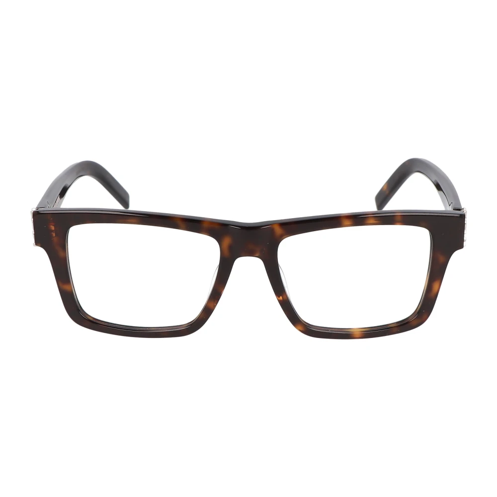 Saint Laurent Fyrkantig Ram Glasögon SL M10_B Brown, Unisex