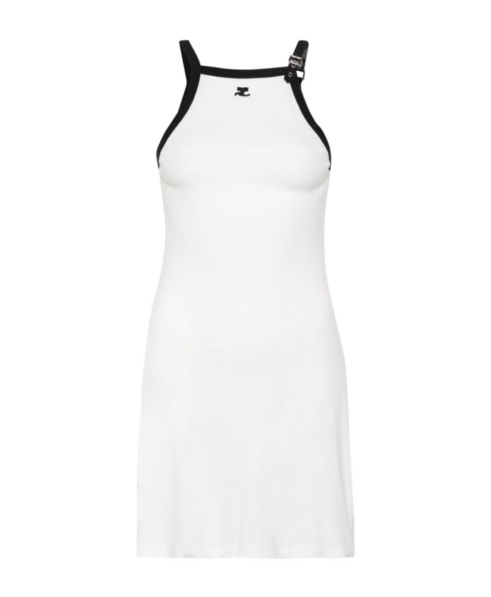 buckle-contrast-dress
