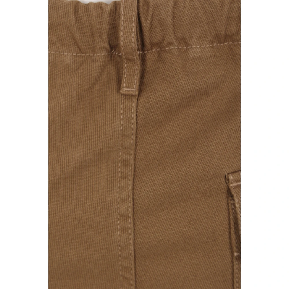 Incotex Cargo Broek Beige Contraststiksels Beige Heren