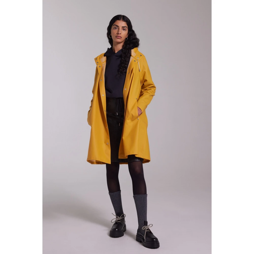 Stutterheim A-lijn Waterdichte Regenjas voor Vrouwen Yellow Dames