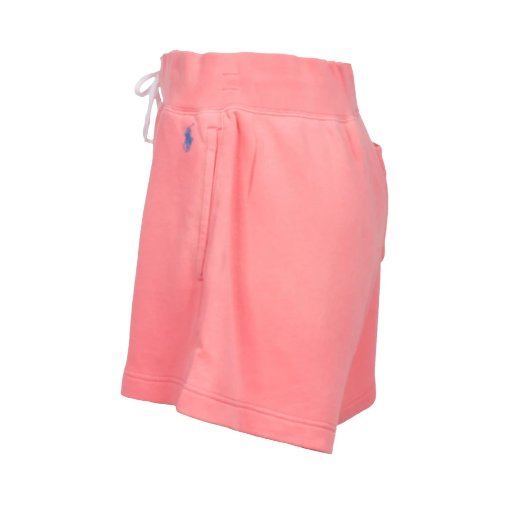 Polo Ralph Lauren Katoenen shorts met elastische tailleband en zakken Pink Dames