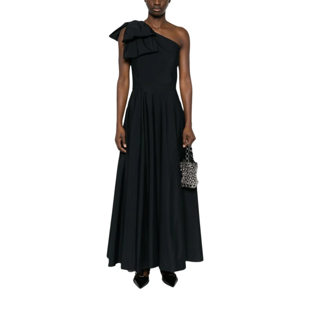 Giambattista Valli Poplin Jurk Black Dames