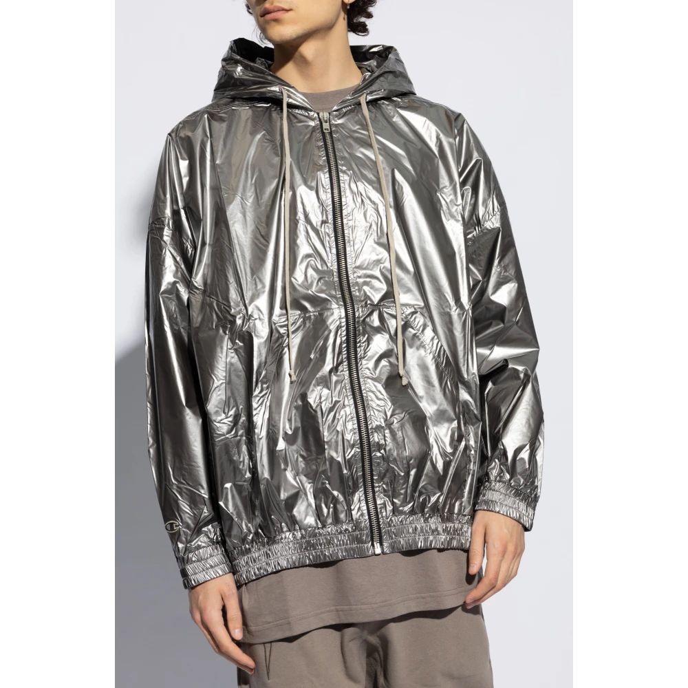Rick Owens Jumbo Jason Hooded Jacket Gray Heren