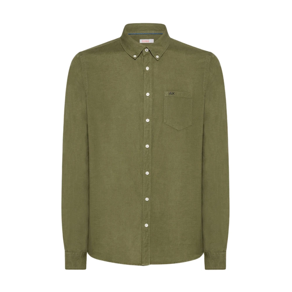 Sun68 Casual Overhemd Green Heren