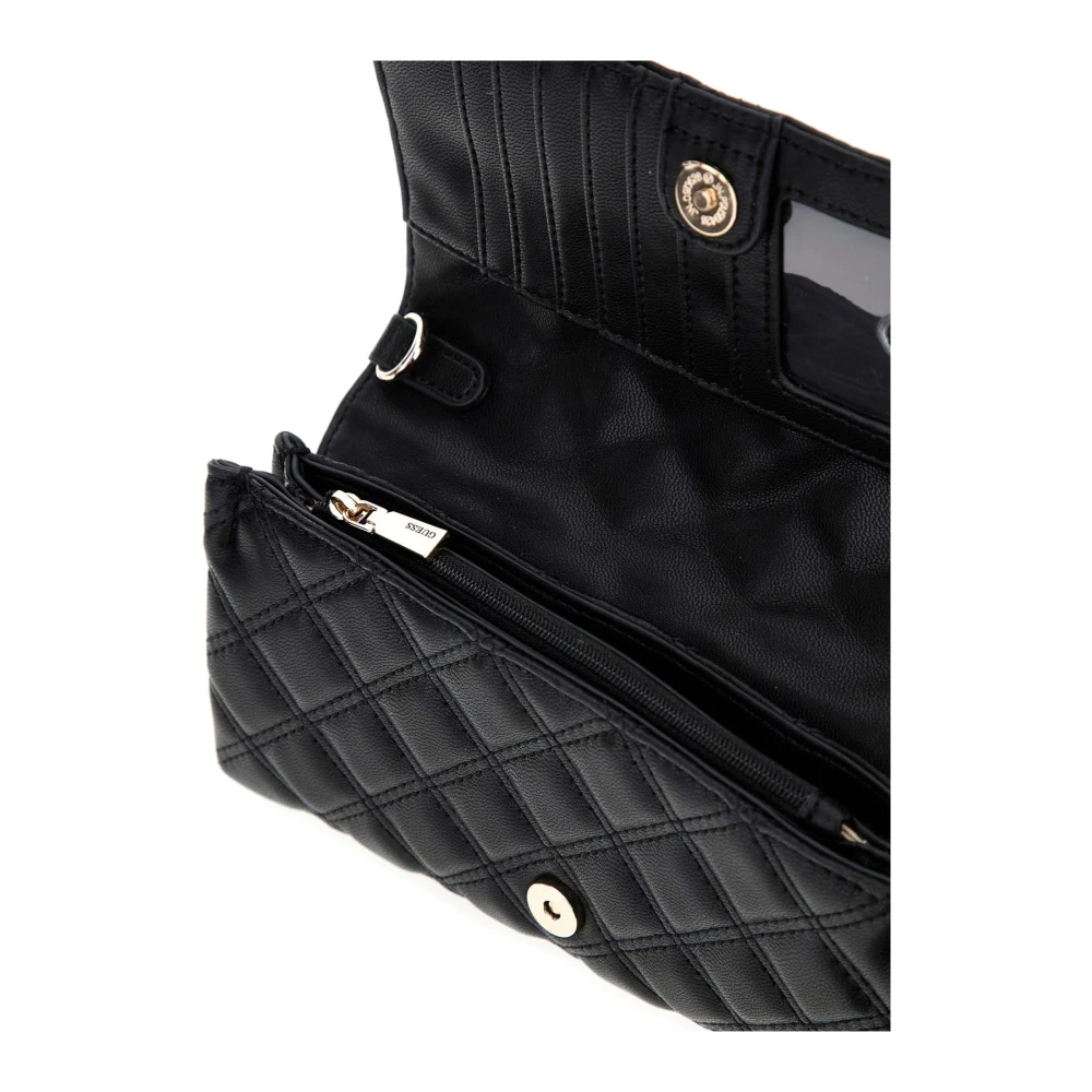 Guess Zwarte Spark Micro Mini Schoudertas Black Dames