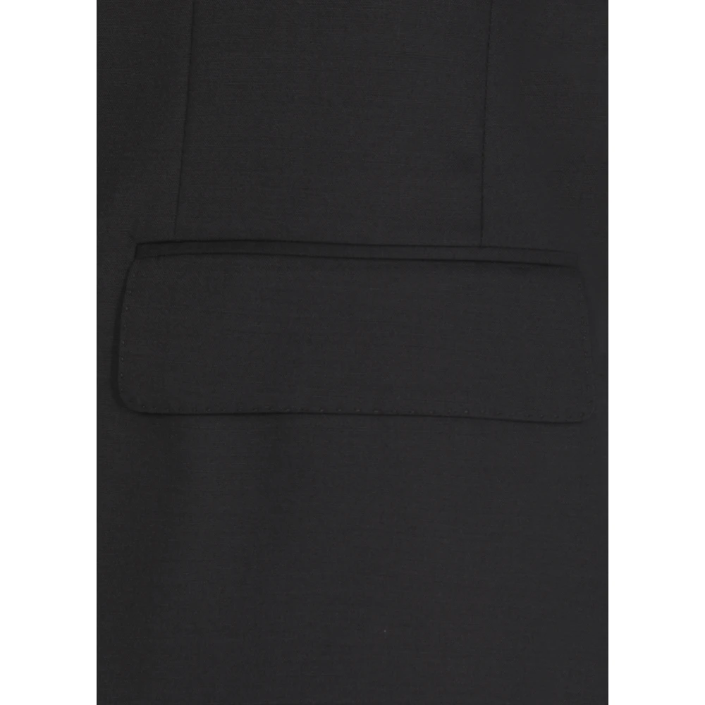 Lardini Blauw wollen pak met pieklapel Blue Heren
