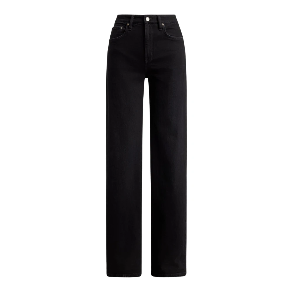 Ralph Lauren Women's Black Straight Fit Jeans, W29, Hirs Wideleg Jeans