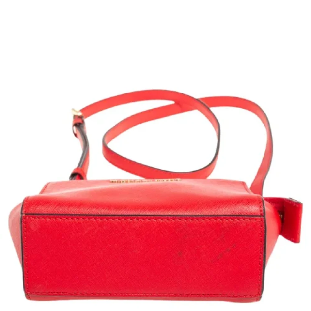 Michael Kors Pre-owned Leather shoulder-bags Orange Dames