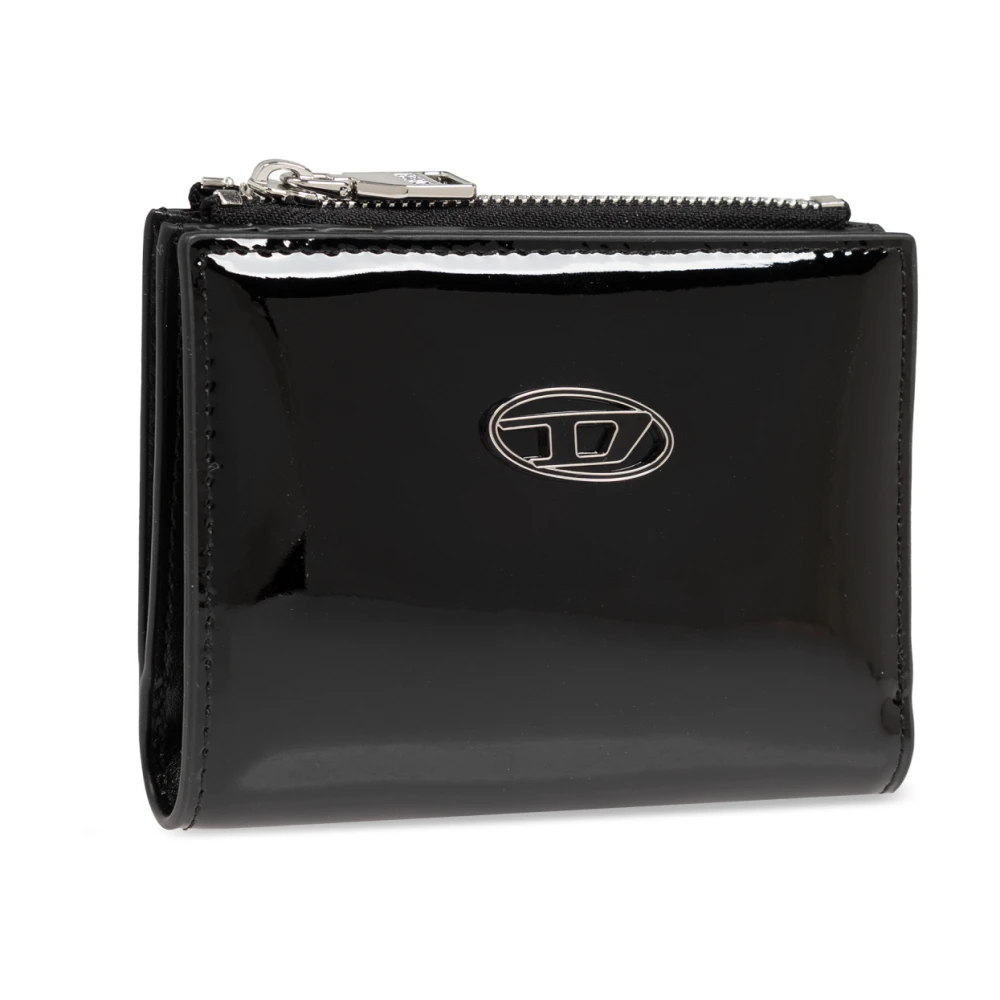 Diesel Portemonnee Play D Bi-Fold ZIP Black Dames