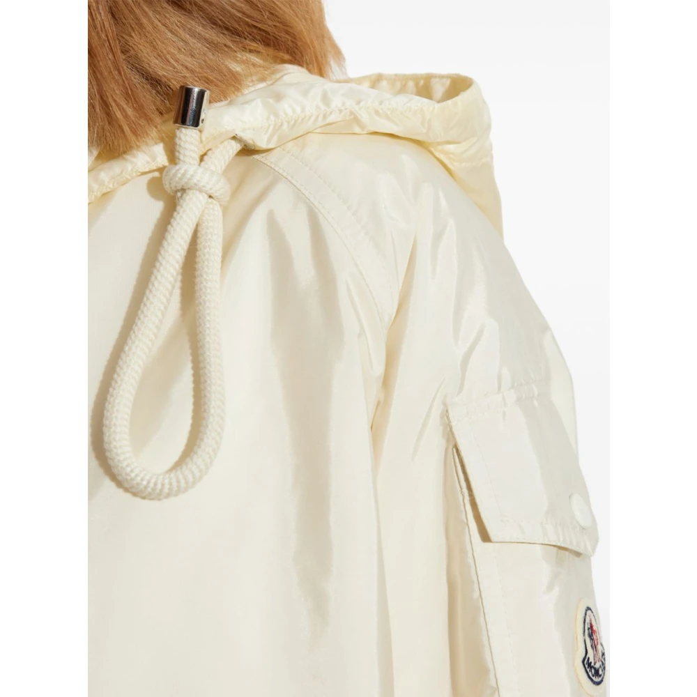 Moncler Witte Hoodiejas met Zakken White Dames