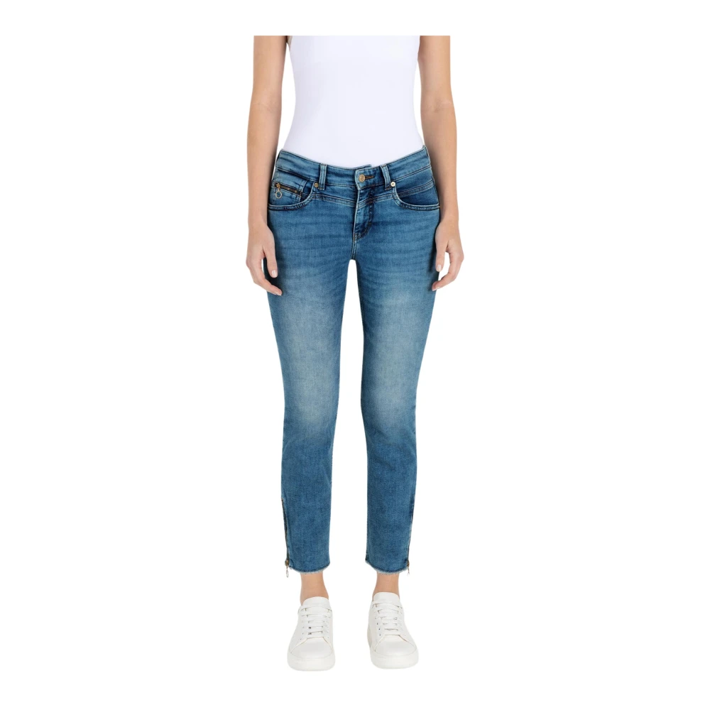 MAC Skinny Jeans Blue Dames