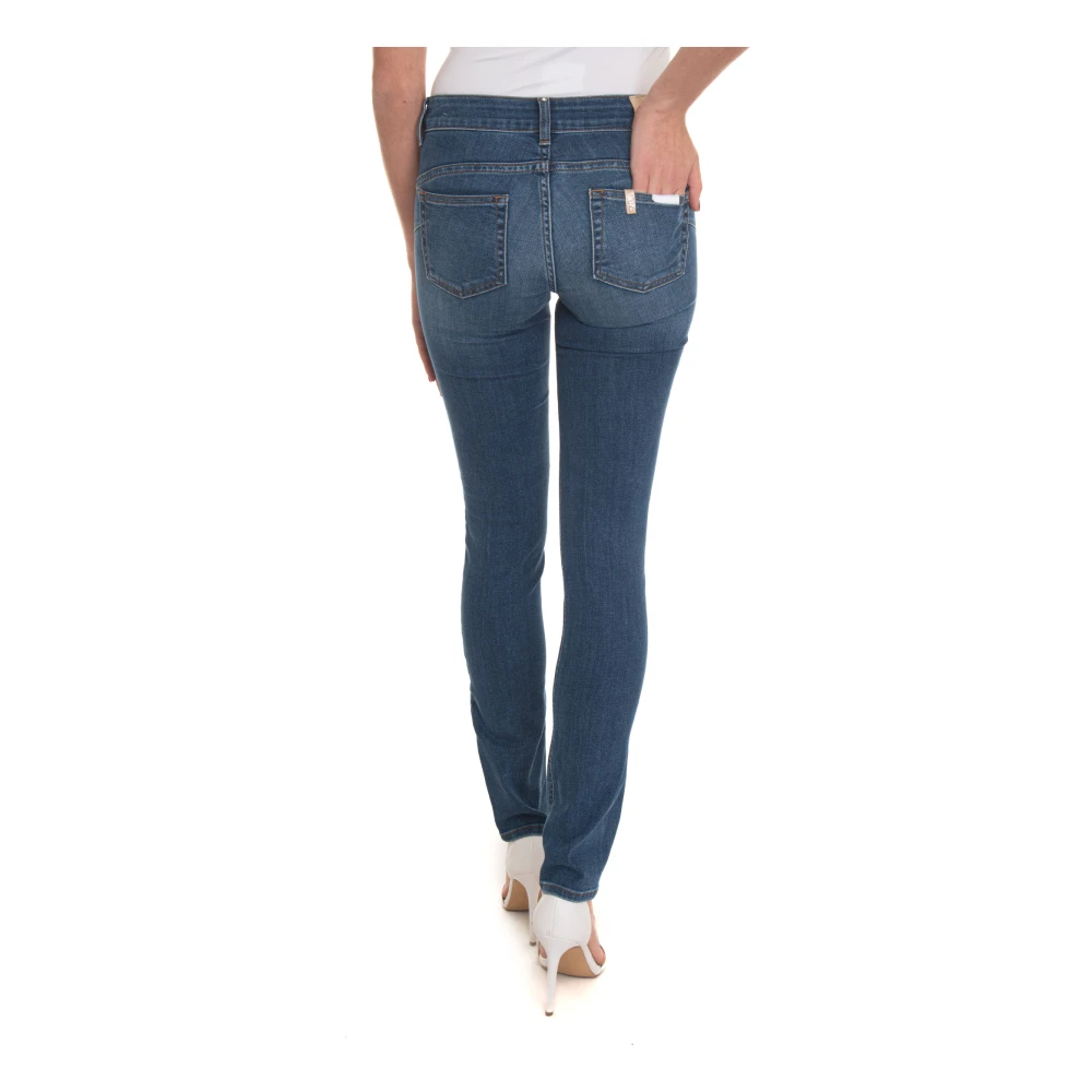 Liu Jo Slim-Fit Denim Jeans met Push-Up Technologie Blue Dames