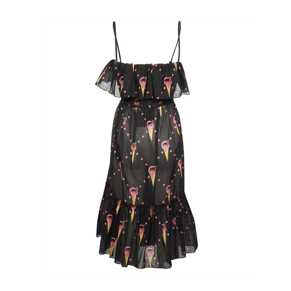Gucci Jurk met ijsjesprint Black Dames