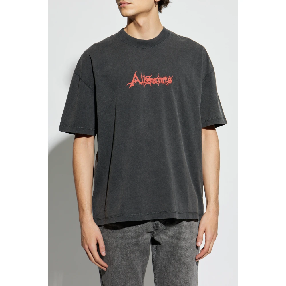 AllSaints T-shirt Damienz Black Heren