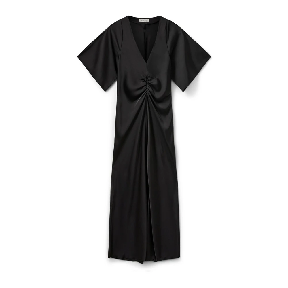 Sofie Schnoor Elegante Zwarte Jurk met Gerimpelde Details Black Dames
