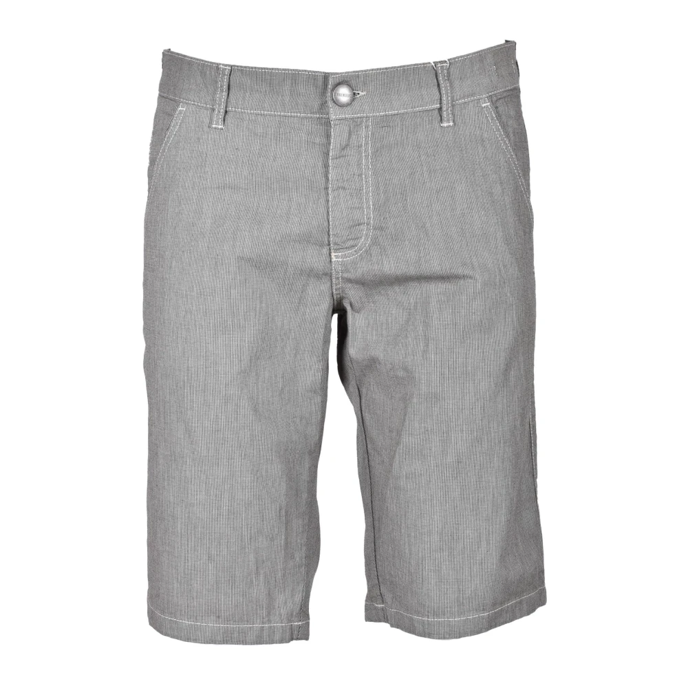 Bikkembergs Katoen Elastaan Bermuda Shorts Beige Heren