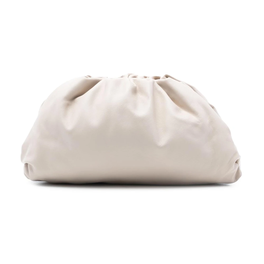 Bottega Veneta Vintage Women's White Pre-Owned Vintage Leather Pouch Clutch