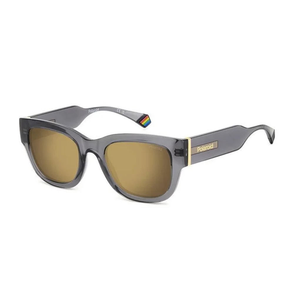 Polaroid Women's Gray Square Sunglasses With Metal Detail