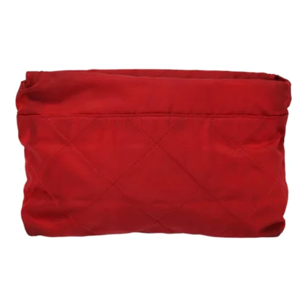 Prada Vintage Pre-owned Fabric clutches Red Dames
