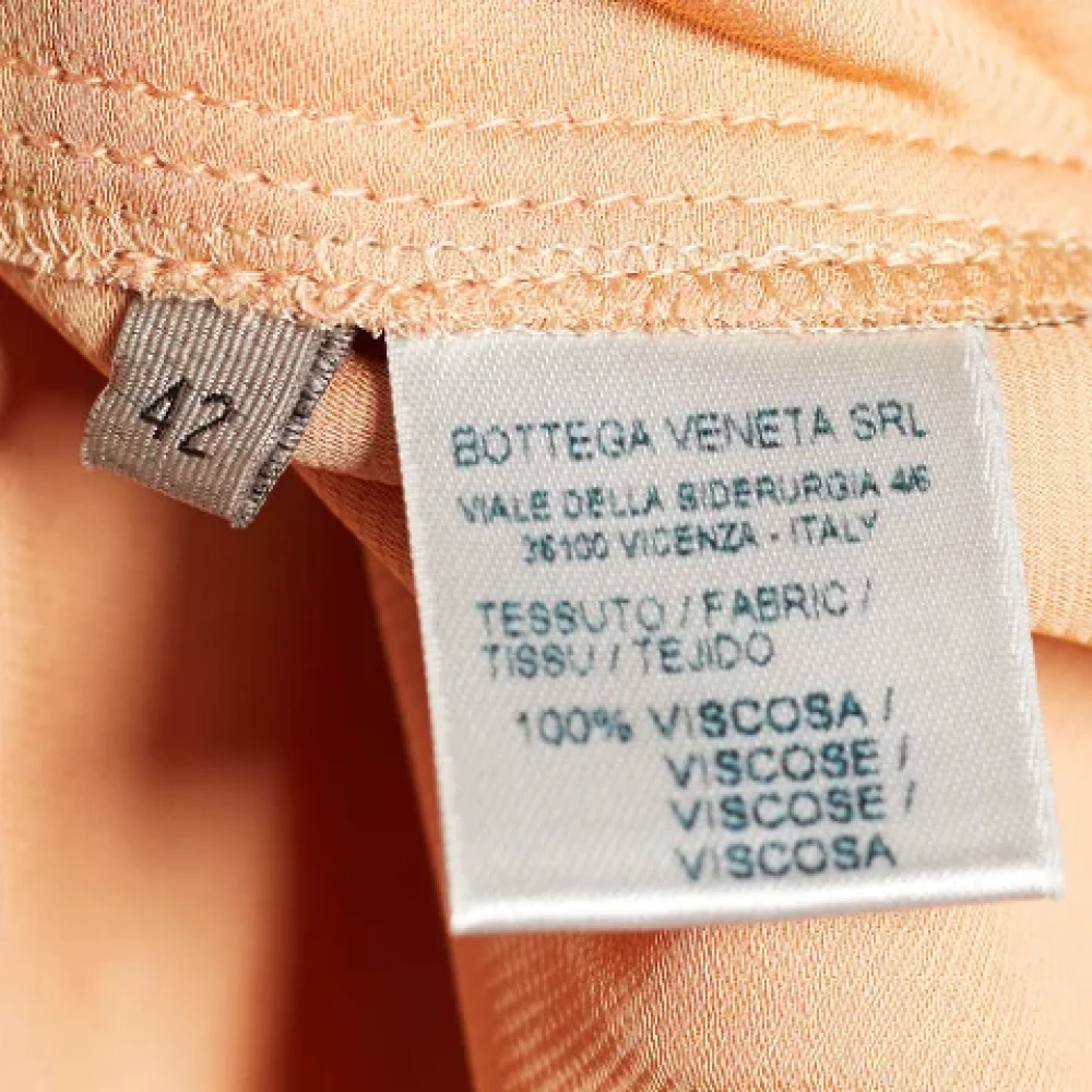 Bottega Veneta Vintage Pre-owned Satin bottoms Orange Dames