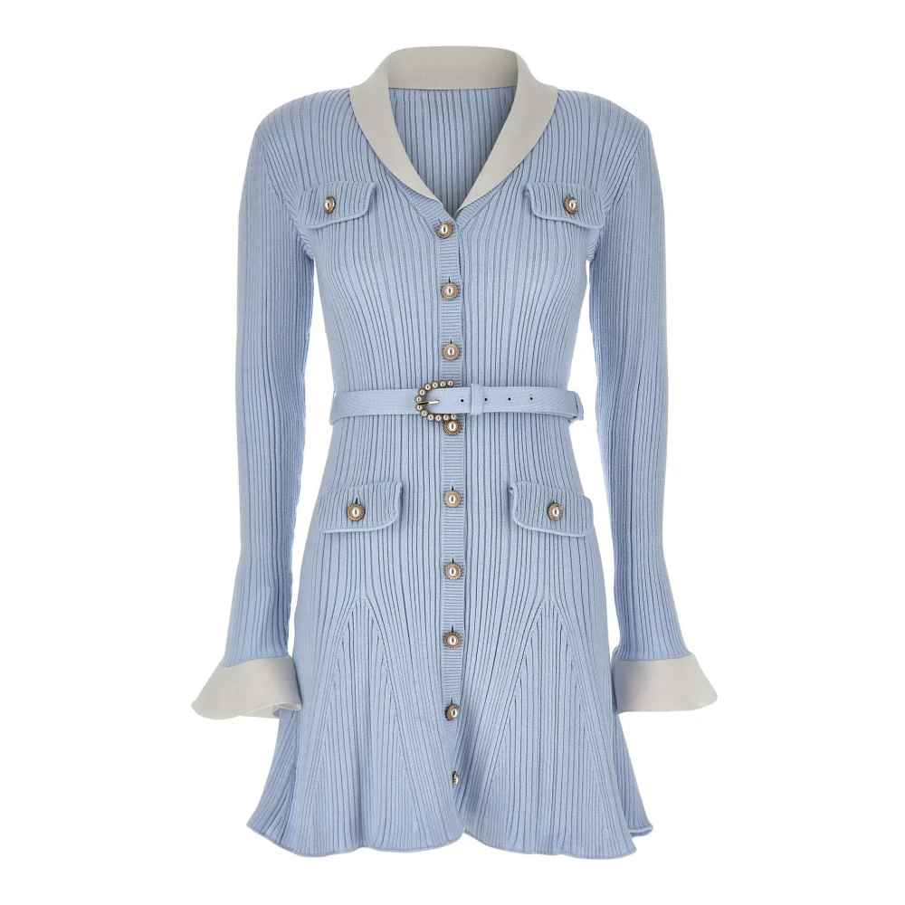 Self Portrait , Shirt Dresses, Female, Blue, S, Self-Portrait Dresses Light Blue