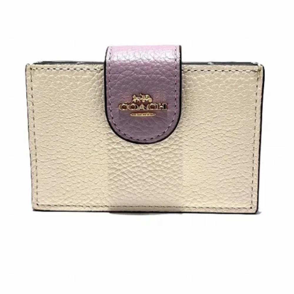 Coach Pre-owned Leather home-office Beige Dames