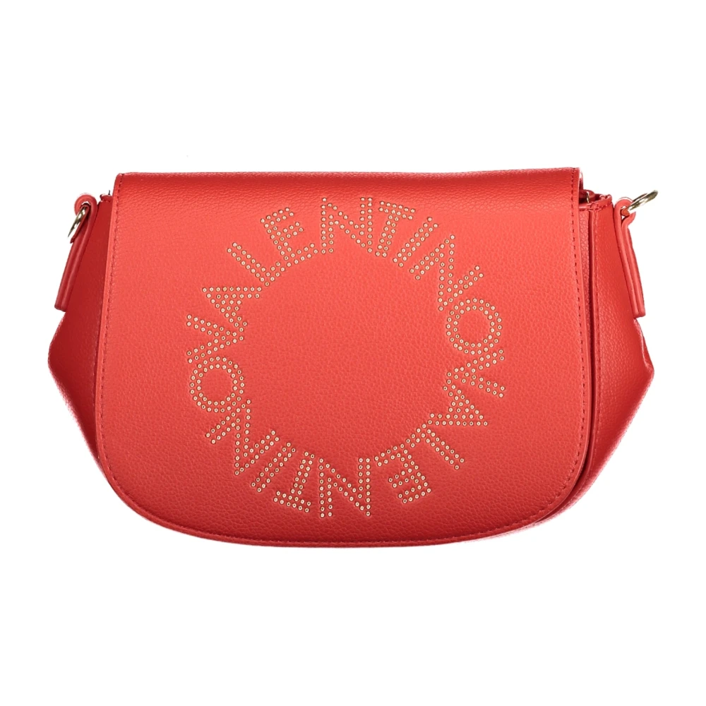Valentino by Mario Valentino Rode Schoudertas met Afneembare Band en Ritssluiting Red Dames