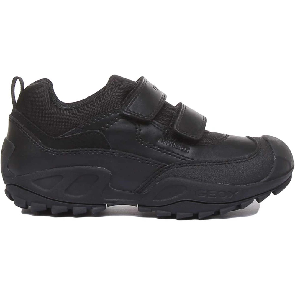Geox Unisex Kids Black Kids Sneakers, 27 Eu, Savage