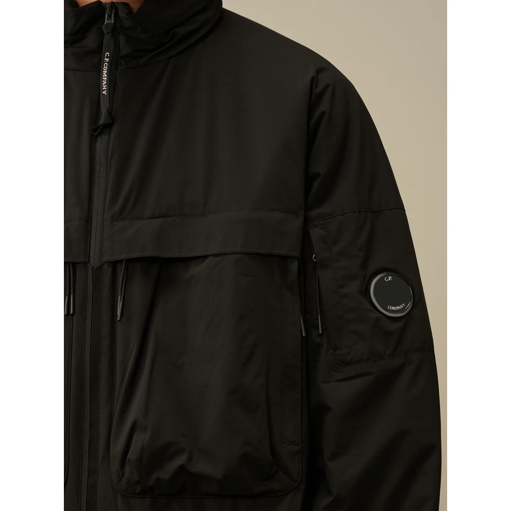 C.P. Company Zwarte Gewatteerde Bomberjas Black Heren