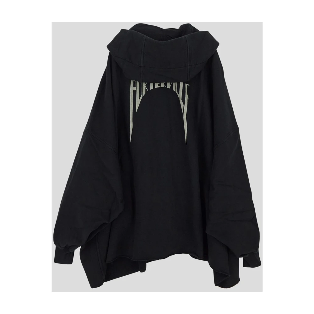 Rick Owens Jumbo Hooded Katoenen Sweatshirt Blue Heren