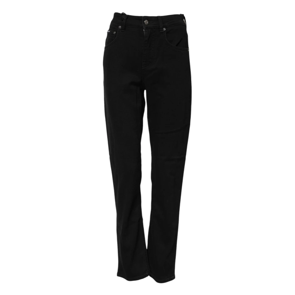 Dolce & Gabbana Women's Black Boyfriend Denim Jeans - Bootcut Jeans - S - Jeans