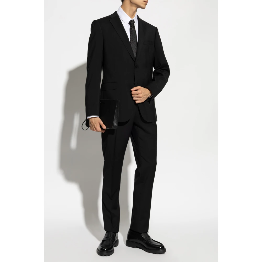 Emporio Armani Wollen pak Black Heren