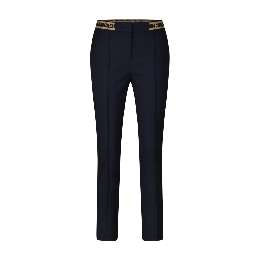 Marc Cain Broek met Logo Tailleband Blue Dames