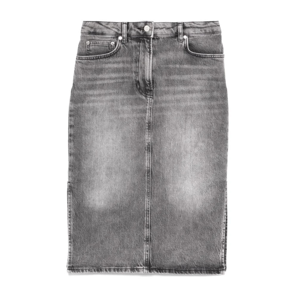 Moschino Denim Mini Rok Gray Dames