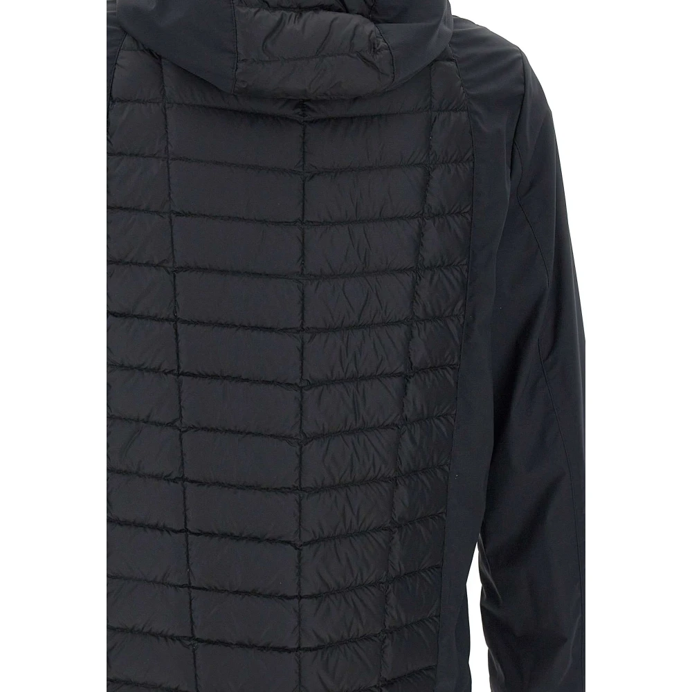 Parajumpers Zwarte Donsjas Capuchon Rits Zakken Black Heren