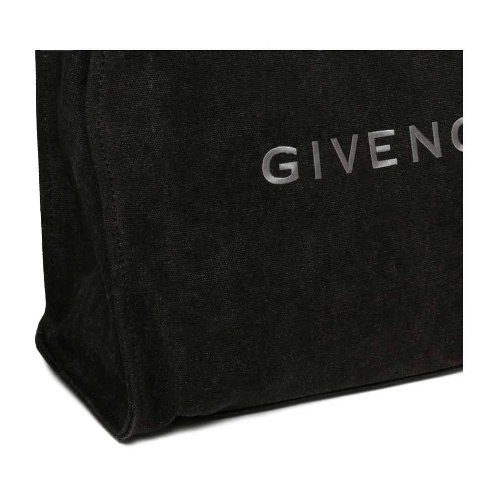 Givenchy Logo Geborduurde Tote Bag Black Heren