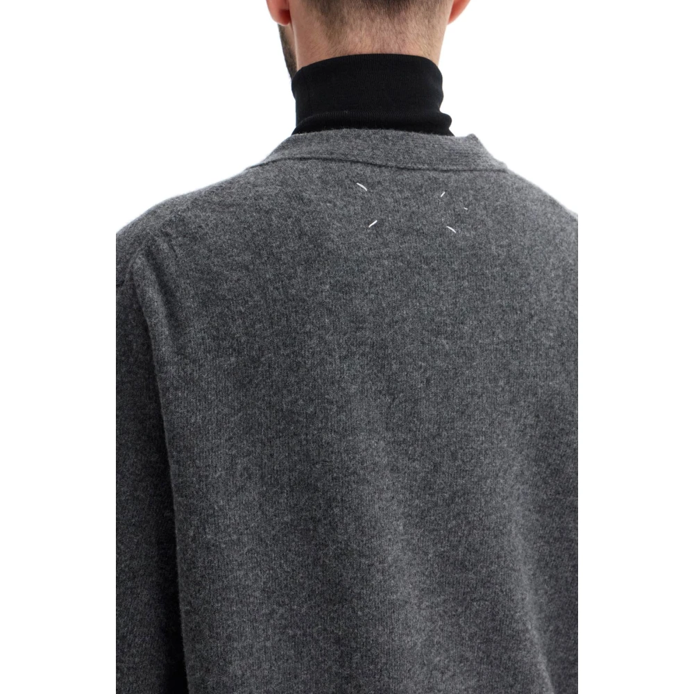 Maison Margiela Gemêleerde Wollen Vest Vrouwen Gray Heren
