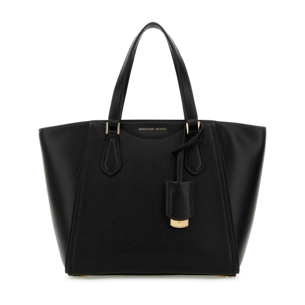 Michael Kors Taryn Kleine Lederen Convertible Crossbody Tas Black Dames
